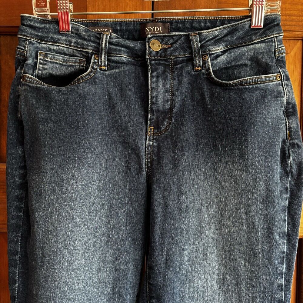 NYDJ Barbara Bootcut Denim Jeans Women's Size 8 US, 38 EU Lift Tuck Technology - Picture 4 of 10